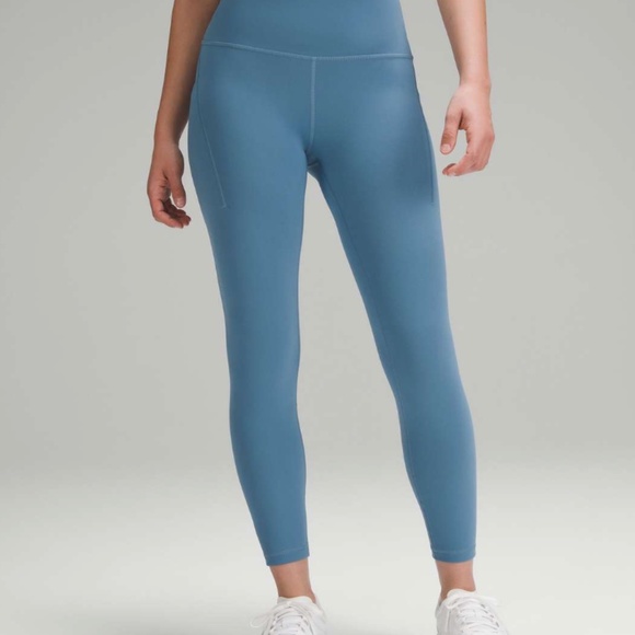 Lululemon Wunder Train High-Rise Tight with Pockets 25" in Utility Blue - Picture 2 of 7